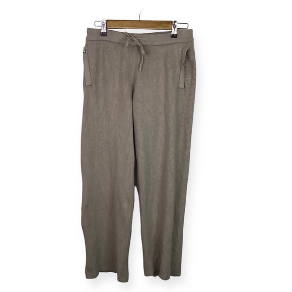 Figs Loungewear Ribbed Knit Pants in Latte Size Small. - Picture 1 of 10